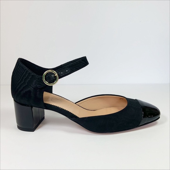 J. Crew Millie Ankle-strap Cap Toe Heels in moiré - Picture 5 of 12